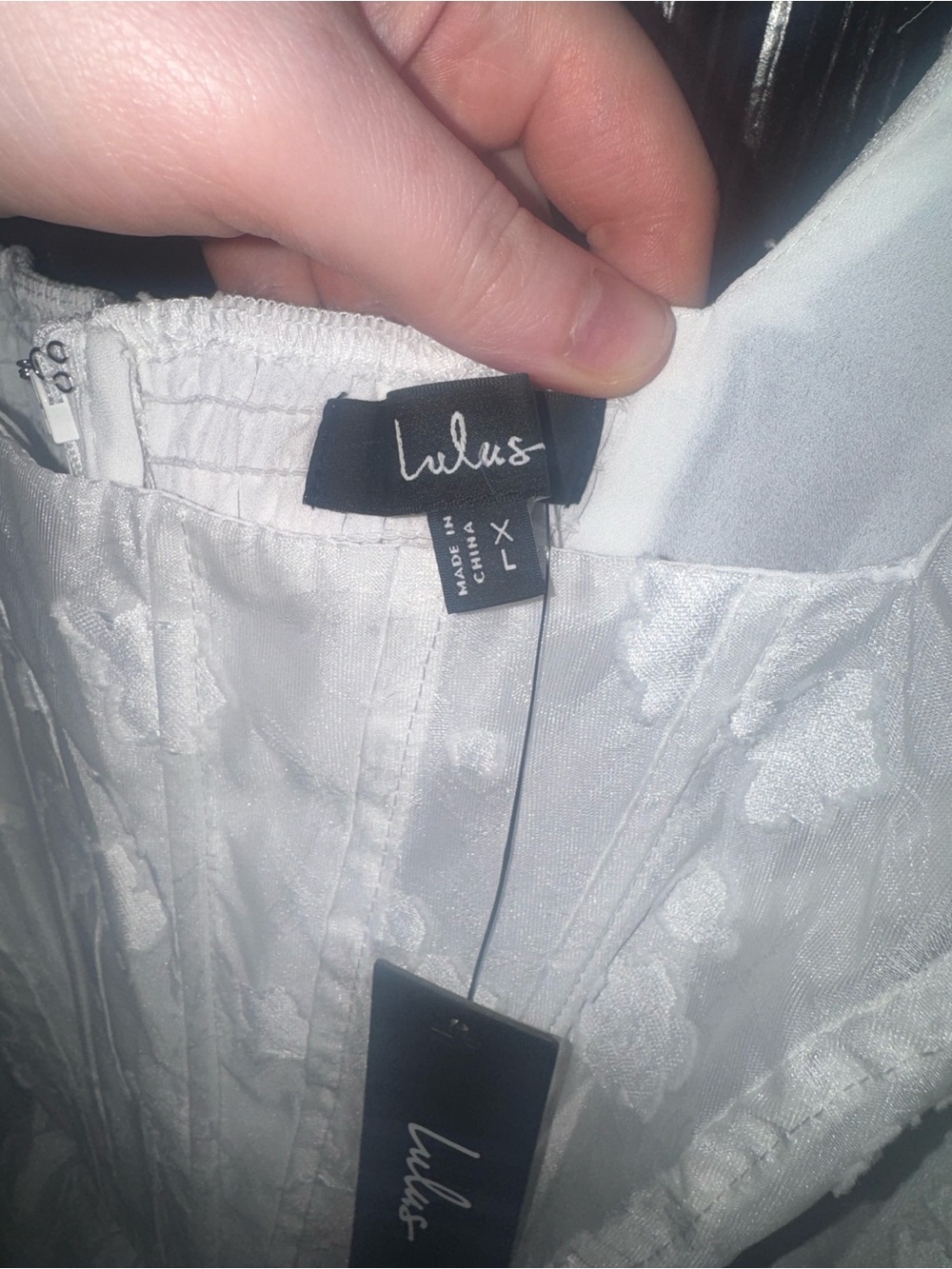 Lulu's White Tiered Midi Dress with Square Neck - Picture 8 of 9